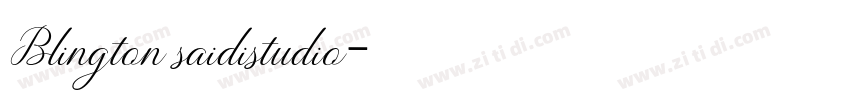Blington saidistudio字体转换 Blington saidistudio字体转换